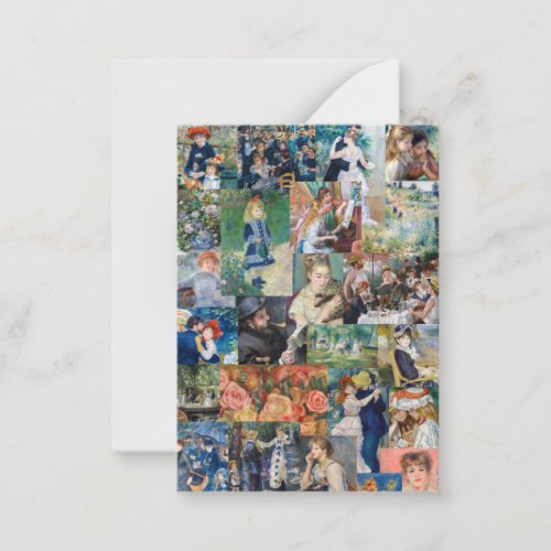 Pierre_Auguste Renoir _ Masterpieces Patchwork Note Card