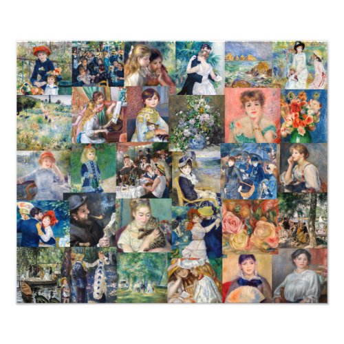 Pierre_Auguste Renoir _ Masterpieces Patchwork Photo Print