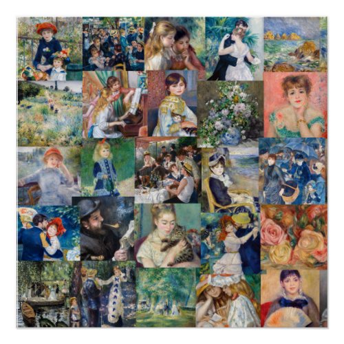 Pierre_Auguste Renoir _ Masterpieces Patchwork Poster