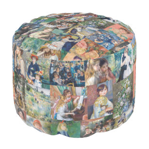 Pierre-Auguste Renoir - Masterpieces Patchwork Pouf