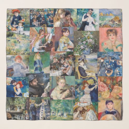 Pierre_Auguste Renoir _ Masterpieces Patchwork Scarf