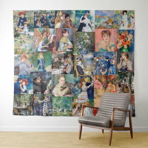 Pierre_Auguste Renoir _ Masterpieces Patchwork Tapestry