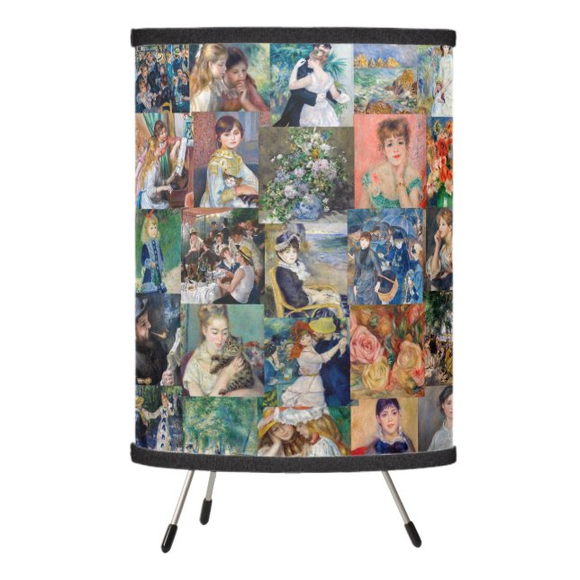 Pierre-Auguste Renoir - Masterpieces Patchwork Tripod Lamp (Left)