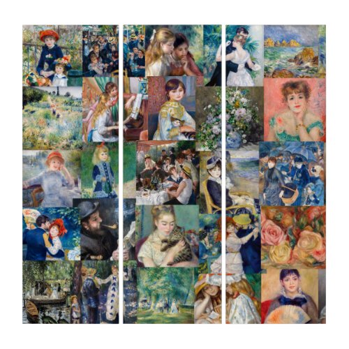 Pierre_Auguste Renoir _ Masterpieces Patchwork Triptych