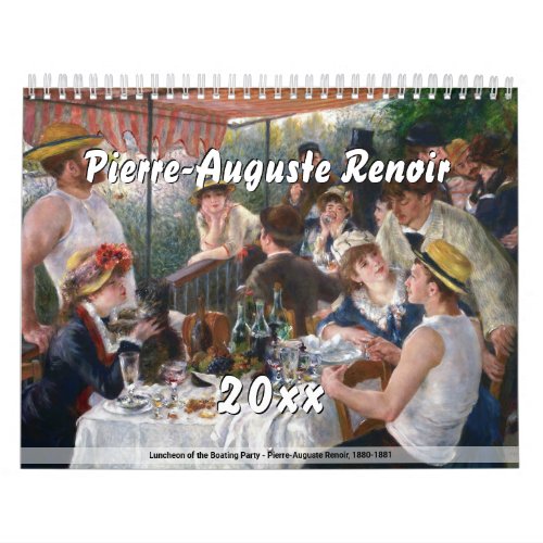 Pierre_Auguste Renoir Masterpieces Selection Calendar