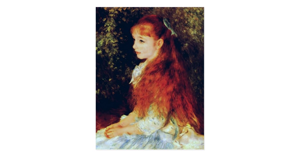 Pierre Auguste Renoir Mlle Irene Cahen D Anvers Postcard