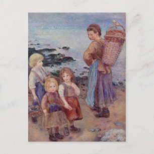 Pierre Auguste Renoir Mussel Fishers at Berneval Postcard