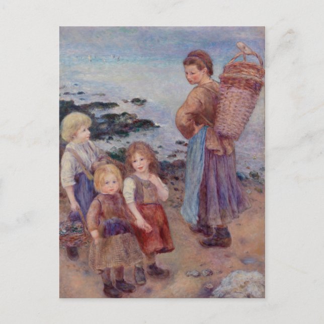 Pierre Auguste Renoir Mussel Fishers at Berneval Postcard (Front)