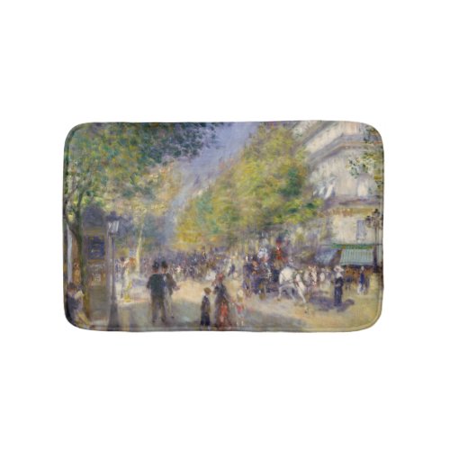 Pierre_Auguste Renoir _ Paris Grands Boulevards Bath Mat
