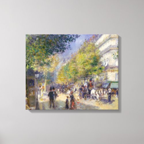 Pierre_Auguste Renoir _ Paris Grands Boulevards Canvas Print