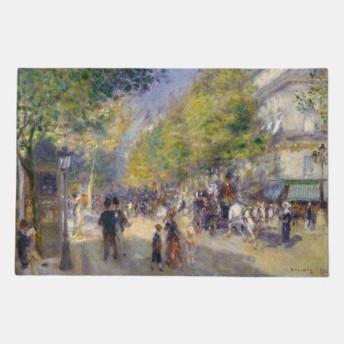 Pierre_Auguste Renoir _ Paris Grands Boulevards Doormat