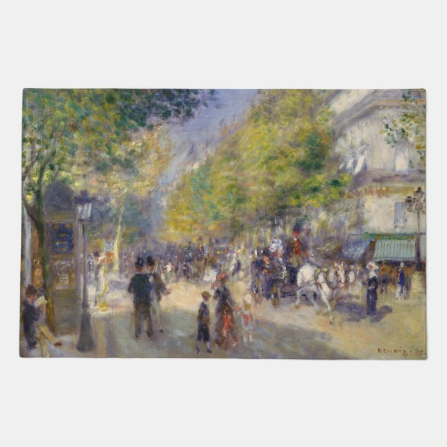 Pierre-Auguste Renoir - Paris, Grands Boulevards Doormat (Front)