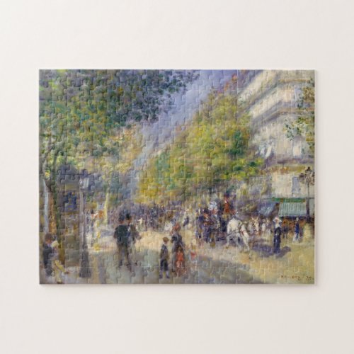 Pierre_Auguste Renoir _ Paris Grands Boulevards Jigsaw Puzzle