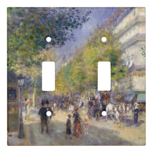 Pierre_Auguste Renoir _ Paris Grands Boulevards Light Switch Cover