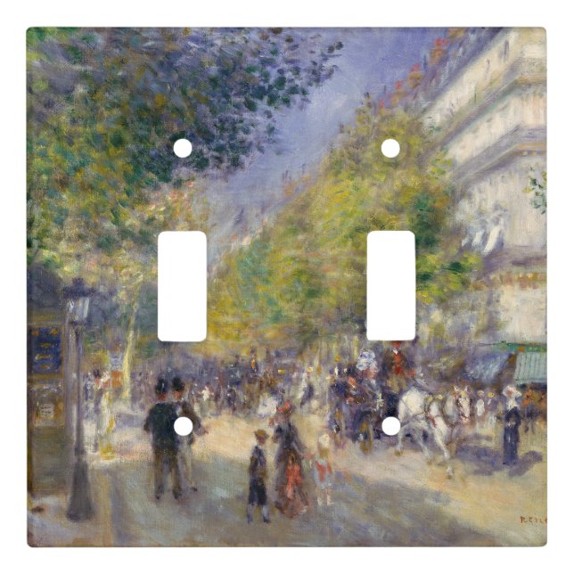 Pierre-Auguste Renoir - Paris, Grands Boulevards Light Switch Cover (Front)
