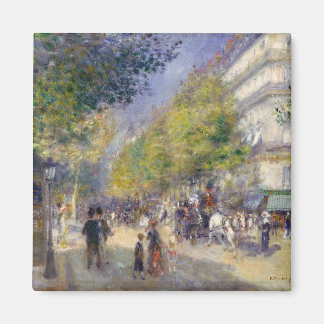 Pierre-Auguste Renoir - Paris, Grands Boulevards Magnet (Front)
