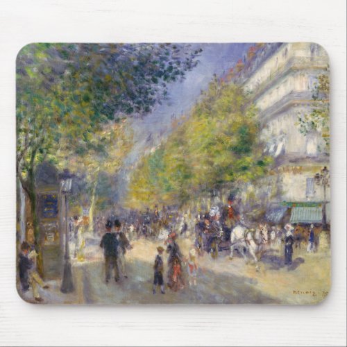 Pierre_Auguste Renoir _ Paris Grands Boulevards Mouse Pad
