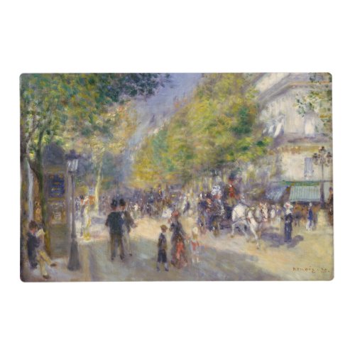 Pierre_Auguste Renoir _ Paris Grands Boulevards Placemat