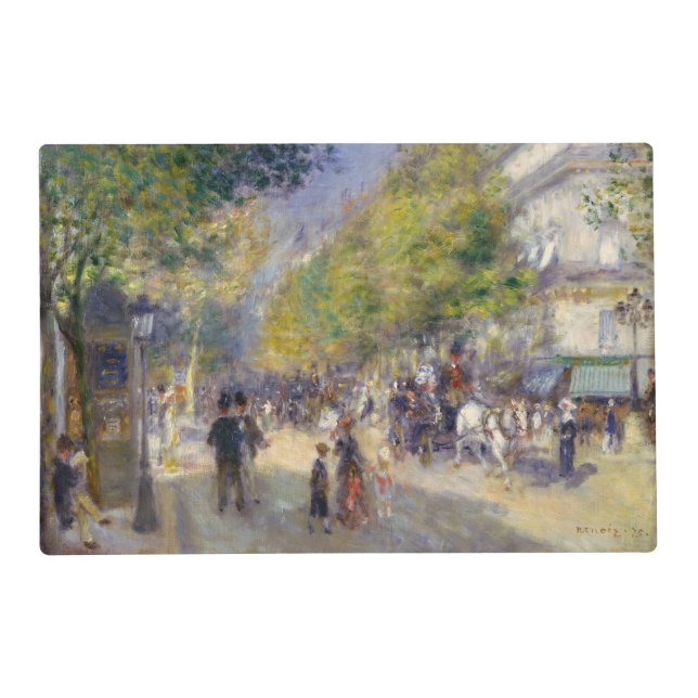 Pierre-Auguste Renoir - Paris, Grands Boulevards Placemat (Front)