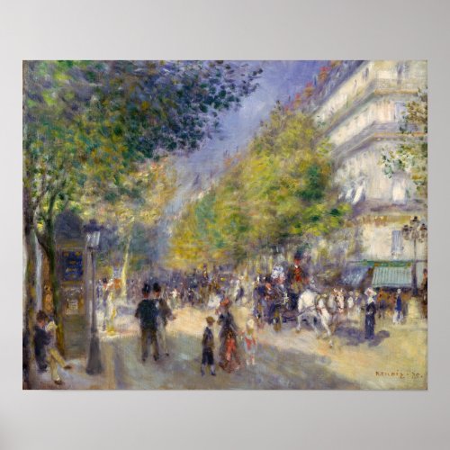 Pierre_Auguste Renoir _ Paris Grands Boulevards Poster