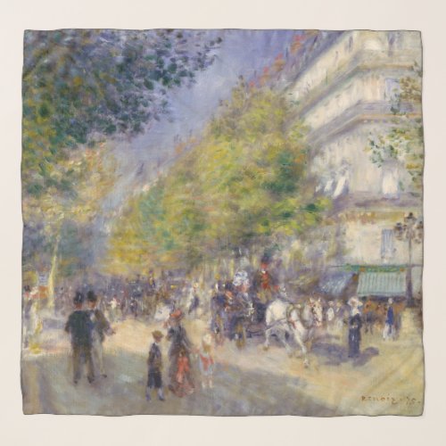Pierre_Auguste Renoir _ Paris Grands Boulevards Scarf