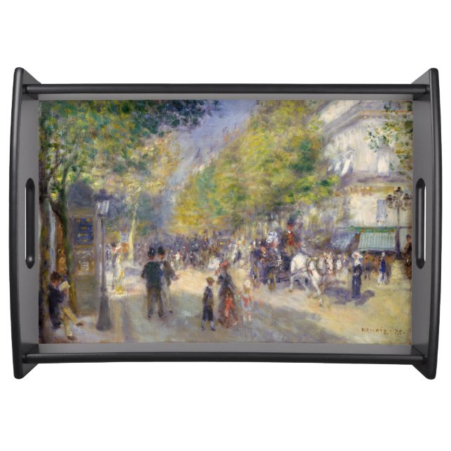 Pierre-Auguste Renoir - Paris, Grands Boulevards Serving Tray (Front)