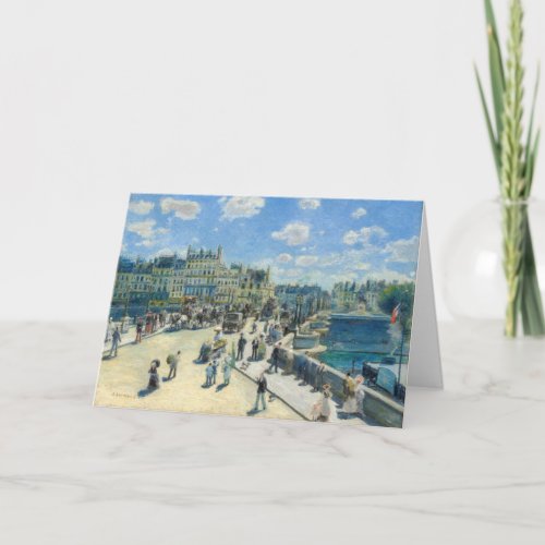 Pierre_Auguste Renoir _ Paris Pont_Neuf Card