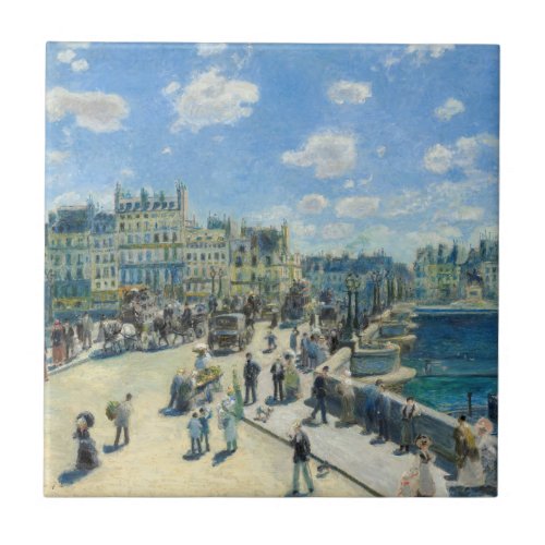 Pierre_Auguste Renoir _ Paris Pont_Neuf Ceramic Tile