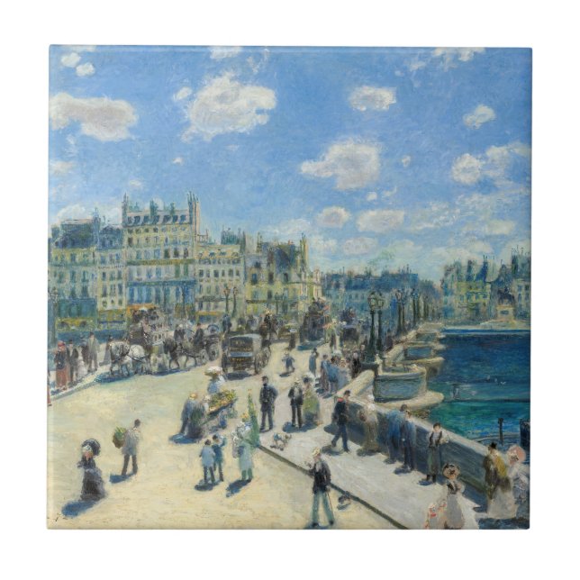 Pierre-Auguste Renoir - Paris, Pont-Neuf Ceramic Tile (Front)