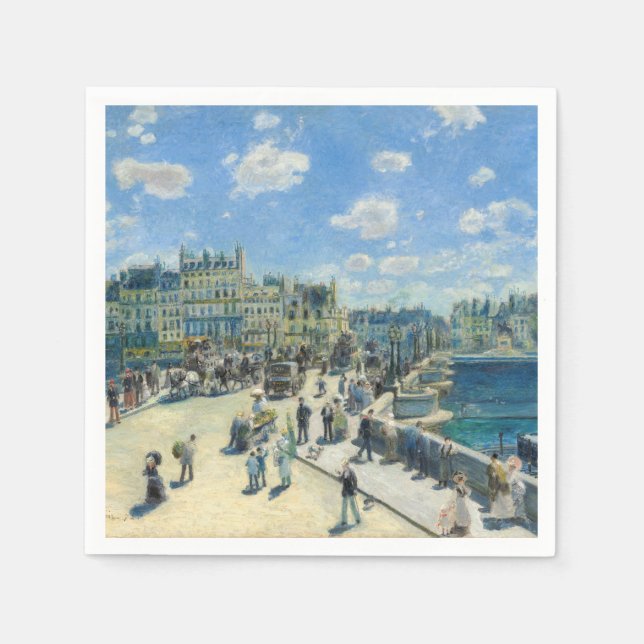 Pierre-Auguste Renoir - Paris, Pont-Neuf Napkins (Front)