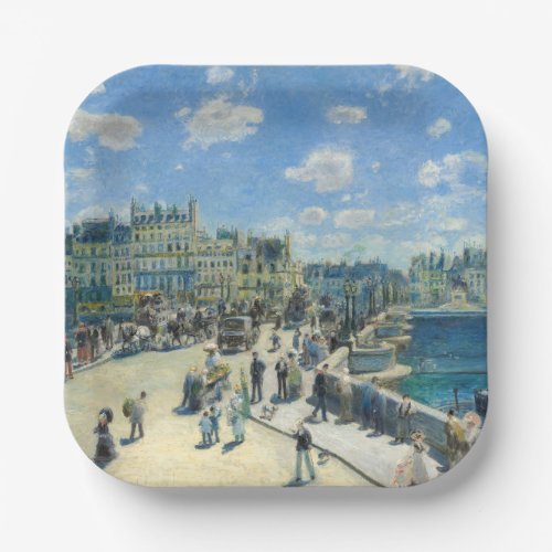Pierre_Auguste Renoir _ Paris Pont_Neuf Paper Plates