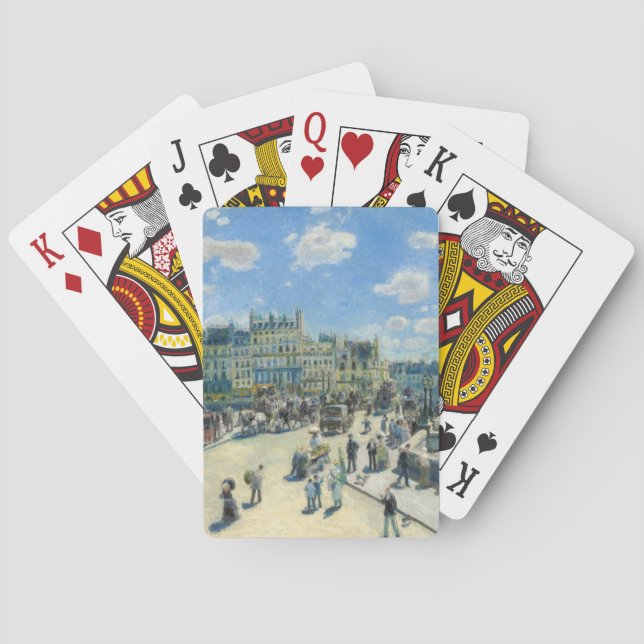 Pierre-Auguste Renoir - Paris, Pont-Neuf Poker Cards (Back)