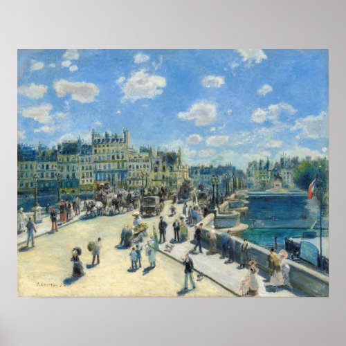 Pierre_Auguste Renoir _ Paris Pont_Neuf Poster