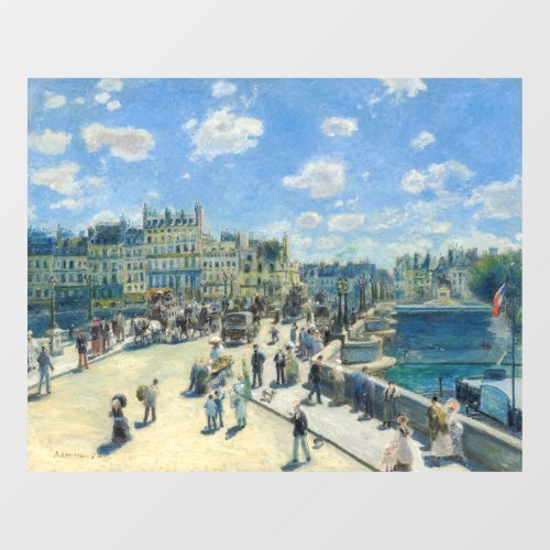 Pierre_Auguste Renoir _ Paris Pont_Neuf Window Cling