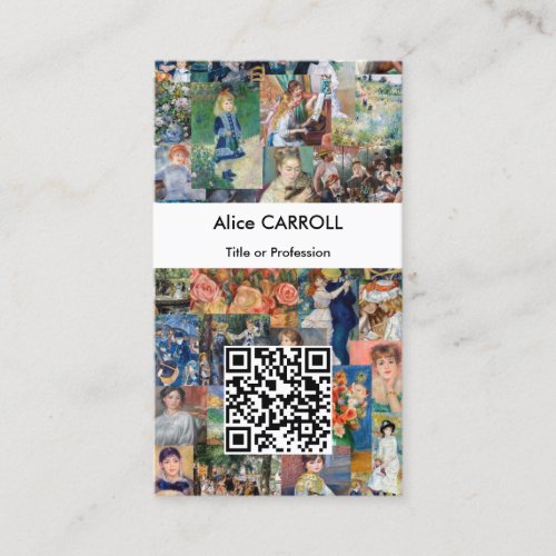 Pierre_Auguste Renoir _ Patchwork _ QR Code Business Card