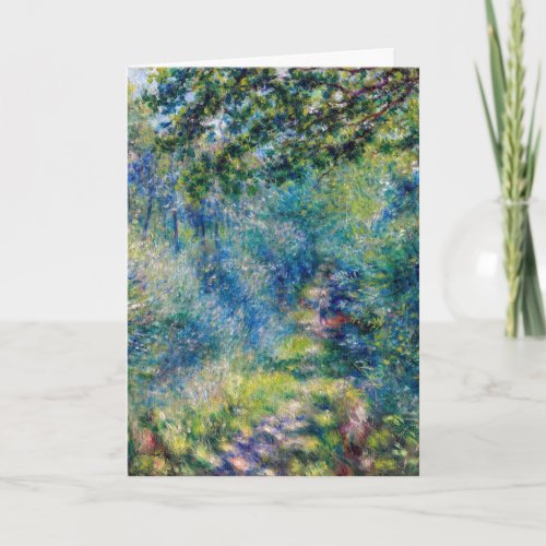 Pierre_Auguste Renoir _ Path in the Forest Card