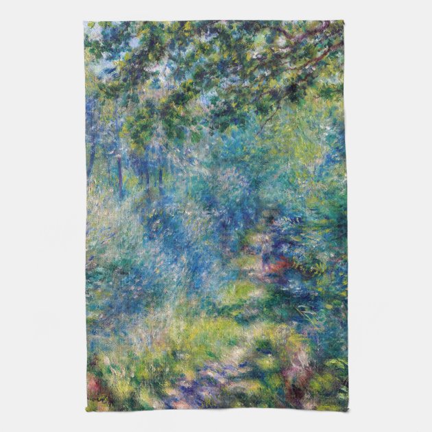 Pierre-Auguste Renoir - Path in the Forest Kitchen Towel | Zazzle