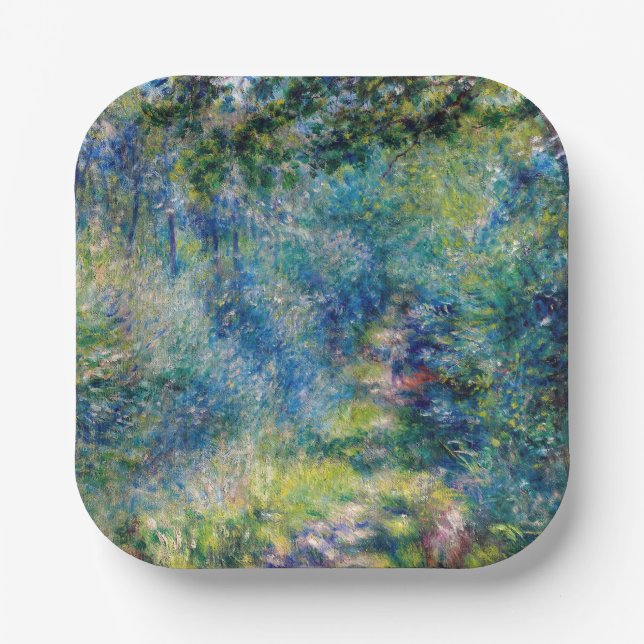 Pierre-Auguste Renoir - Path in the Forest Paper Plates (Front)