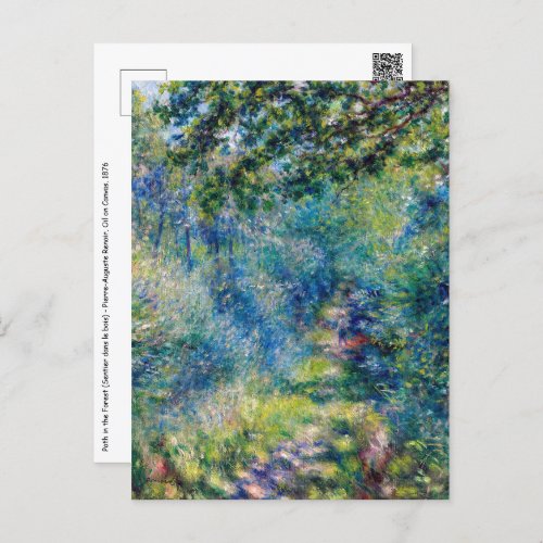 Pierre_Auguste Renoir _ Path in the Forest Postcard