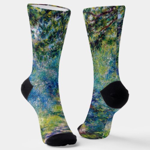 Pierre_Auguste Renoir _ Path in the Forest Socks