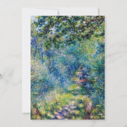 Pierre_Auguste Renoir _ Path in the Forest Thank You Card
