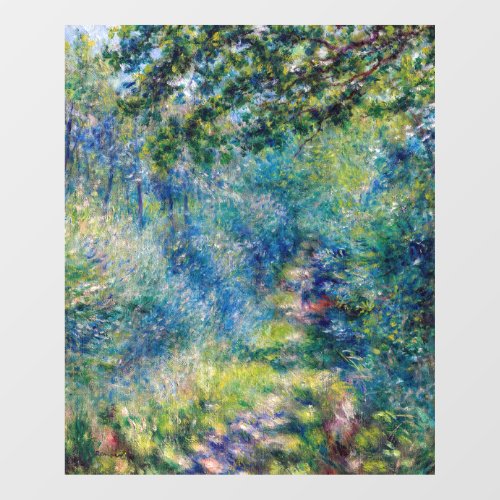 Pierre_Auguste Renoir _ Path in the Forest Window Cling