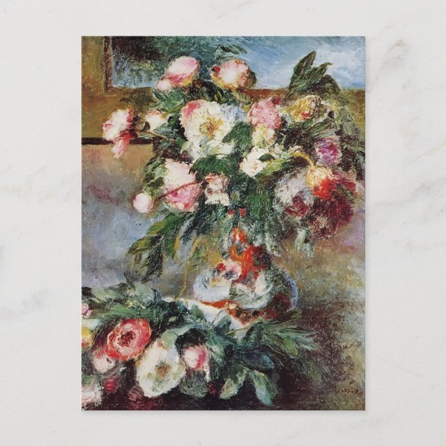 Pierre-Auguste Renoir- Peonies Postcard (Front)