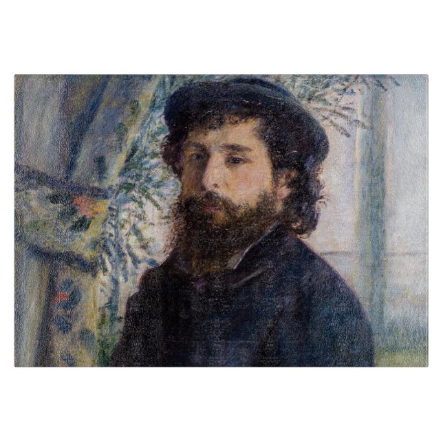 Pierre Auguste Renoir - Portrait of Claude Monet Cutting Board (Front)