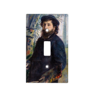 Pierre Auguste Renoir - Portrait of Claude Monet Light Switch Cover