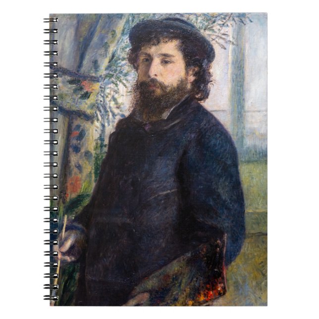 Pierre Auguste Renoir - Portrait of Claude Monet Notebook (Front)