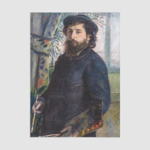 Pierre Auguste Renoir - Portrait of Claude Monet Tissue Paper