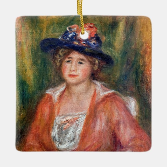 Pierre-Auguste Renoir - Portrait of Seated Woman Ceramic Ornament (Front)