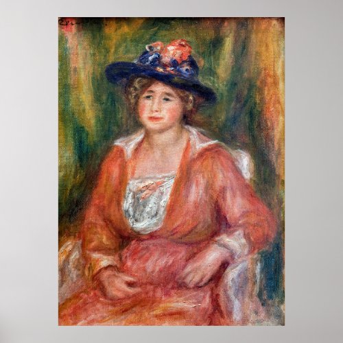 Pierre_Auguste Renoir _ Portrait of Seated Woman Poster