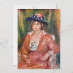 Pierre-Auguste Renoir - Portrait of Seated Woman Thank You Card